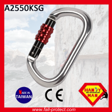 O Form Bergsteigen Wandern CE Zertifizierter Aluminium Karabiner